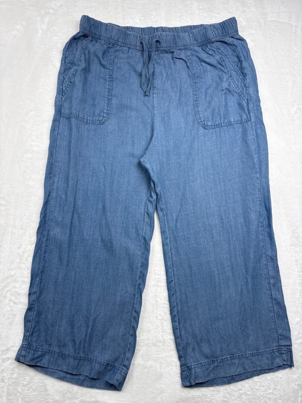 Splendid Womens XXL Lyocell Denim-Style Pull-On Pants With Elastic Waist